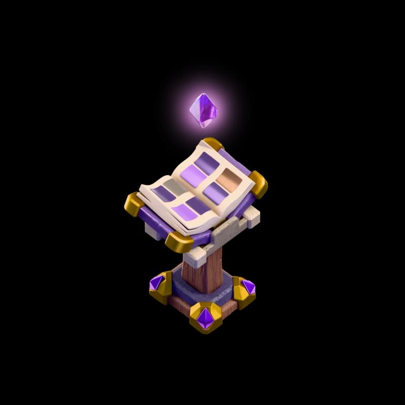 Official Clash of Cards event book and card crystal artwork