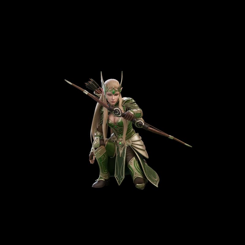 Official Elven Archer skin artwork