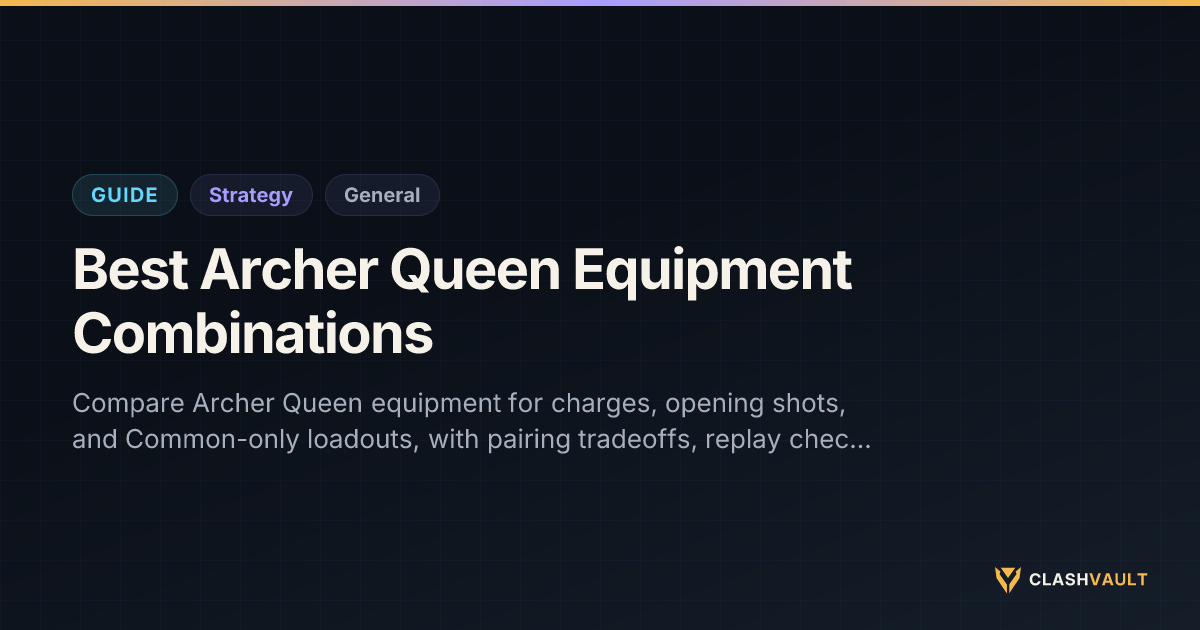 Best Archer Queen Equipment & Combos | ClashVault